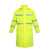厚创 安全反光雨衣长款 交通雨衣透气男女式卫工作雨衣荧光色雨衣 XL号 165-170