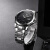 天王（TIAN WANG）手表男士自动机械表钢带防水商务腕表双日历品牌国表生日礼物 黑盘GS51018S.DD.S.B