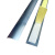谋福 CNMF8848铝合金线槽金属防踩线槽 半弧形地面穿线用 铝合金线槽 长度1米 (3号线槽)可定做