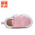 好孩子（gb）学步鞋0-2岁婴儿步前鞋软底宝宝鞋 18FWLT001 粉红19码/鞋内长120