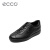 爱步（ECCO）男鞋黑色休闲鞋男鞋子潮鞋板鞋 柔酷1号400514 黑色40051401001 41