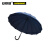 安赛瑞 小号商务长柄手动雨伞（深蓝）长柄商务雨伞 雨伞架专配雨伞 商用防风雨伞 39820