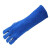 10-2054电焊手套牛皮加长款烧焊气焊焊工隔热防烫46CM 蓝色 XL