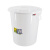 兰诗（LAUTEE）YY-D023 白色带盖圆形水桶 40L 工业用大桶