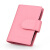 欧凡卡蒂大容量小卡包男士真皮卡片套多卡位银行卡卡夹女收纳证件包名片夹 粉红色