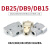 TaoTimeClub DB25/DB9/DB15针并口公头母头二排DB插头 塑料外壳连接头 DB9插板式母头（2个）