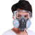 LISM防尘口罩工业粉尘 打磨装修木工煤矿劳保防尘面具 可清洗口罩换过 防尘口罩+20片过滤棉