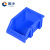 固乡收纳箱周转箱 五金分类盒塑料零件盒仓库货架整理箱（斜口蓝色R1号180x125X75mm）