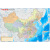 中国地理地图（防水 耐折 撕不烂地图）0.87米*0.6米