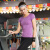 BNWTydhw跑步服t恤女速干上衣夏季户外运动短袖瑜伽健身服弹力修身透气 紫色短袖上衣(纯色款) S(8)
