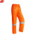 谋福 安全反光分体雨衣套装  户外骑行 环卫道路铁路施工工作服 橙色YGC01 165(L)