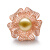 米莱珠宝 11-11.5mm金珍珠戒指 18K金珍珠戒指 15个工作日高级定制 手寸可根据需求定制