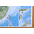 3D凹凸立体中国地形图+世界地形图套装（尺寸0.75m×0.55m）学生地图政务用图办公室书房装饰（套装共2册）