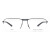 PORSCHE DESIGN保时捷眼镜框 男款超轻商务日本产钛材质半框光学远近视眼镜架P8317 D 蓝色镜框黑色镜腿 58mm