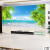 简道现代简约客厅瓷砖背景墙大海蓝天沙滩椰树3D风景电视背景墙瓷砖影视墙砖瓷片陶瓷画定制 9D高温烧制微晶石/0.1平方