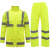 安美尚（ams）UB-005 救援雨衣反光服道路交通制服荧光黄应急救援 套装 S码 1套 定做