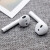 JZEPHF 适用于苹果iphone无线蓝牙耳机套硅胶套防掉无翅 airpods耳机防滑套耳帽耳塞 白色+灰色各1对送收纳盒