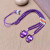 紫水晶九尾狐狸毛衣链 搭配紫水晶珠链 女款吊坠饰品