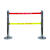 不锈钢带式围栏安全警示桩伸缩立柱警戒护拦线隔离带LOGO订制 加厚加重双层3米一根