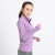BNWTydhw户外健身服女透气跑步拉链开衫运动灰外套速干高弹力修身瑜伽卫衣 魅力紫 均码