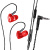 浦记（PLEXTONE）S50入耳式降噪运动带话筒挂耳跑步音乐手机耳机适用3.5mm通用 摇滚红