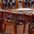 艾米河家具 实木餐桌 欧式餐桌椅组合6人 美式餐厅桌椅套餐8人长方型吃饭桌子 1.3米大理石餐桌+6把622椅