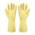 谋福CNMF 耐酸碱工业乳胶手套洗碗 乳胶原色（4A乳胶手套）中号