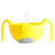 b.box吸管碗儿童餐具三合一防摔辅食碗 宝宝喝汤碗零食碗 240ml 柠檬黄