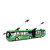 JING BANGDC地铁轨道列车德国MAN双节巴士客车公交儿童玩具车仿真模型礼物 嘉业合金双节电车绿色