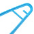艾莱雅（ailaiya）旋转挂钩加厚塑料晒衣晾衣架（4支装） 蓝色 宽43CM Y1248