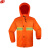谋福 环卫反光雨衣 桔红反光雨衣套装 夜光户外环卫工作服 XXXL(175-180)