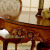 意伟旗林豪华别墅欧式实木圆餐桌橡木圆形餐台美式古典饭桌子1.2/1.3米 1.3米餐桌