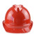 LISM高强度安全帽ABS头盔 工地建筑电力施工透气劳保工程帽印字A8 黄色 旋钮式调节
