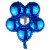 心翼音符气球花朵雏菊铝膜气球生日派对装饰节日毕业活动周年庆典开业 铝膜花朵气球10个装