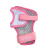 美洲狮（COUGAR）轮滑儿童护具六件套(此护具就是轮滑鞋套餐上的护具) 6件套 粉色 M(6-10岁左右)