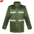 谋福 军绿色分体雨衣雨裤套装抢险救援便携式雨衣消防分体雨衣 JL01 XL175