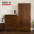 简美丽家 美式衣柜板式实木两门松木卧室组装大衣柜组合木质收纳柜 90CM+隔板（JM201-2）