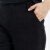 斯琴斯琴春夏女莱赛尔亚麻混纺黑色薄款简约休闲长裤AGCK010 黑色 S