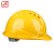 飞迅三筋透气型ABS安全帽工地建筑工程施工帽领导工厂电力考察劳保监理安全头盔免费印字 黄色 三筋ABS透气