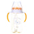 咪呢小熊 婴儿奶瓶新生儿童宝宝PPSU宽口径带手柄吸管奶瓶铂尊奶瓶330ml （颜色随机发货） M6833