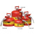 杰斯瑞特（JUSTRITE）7250130Z 19升红色钢制安全罐，带软管