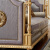 梦美斯宣全实木头层牛皮布艺沙发欧式沙发 玫瑰金做旧大沙发别墅大户型组合沙发 MT-08211 圆茶几