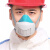 梅安 防尘口罩 PM2.5防护口罩 防工业粉尘打磨 木工电焊劳保面具 可清洗防灰尘面罩 口罩+100片超纤维棉