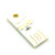 TaoTimeClub 创意led灯键盘灯亮迷你USB灯强光正白暖光移动电源 白板暖白