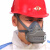 唐丰 透气防尘面具 劳保防护面罩  防工业粉尘打磨灰尘电焊工煤矿面具 矿工头戴式口罩 口罩一个