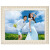 实木相框画框欧式7寸24寸30寸12寸16寸结婚纱照相框创意摆台挂墙 5寸(8.9*12.7)厘米 金色