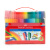 红鑫文具 可拼砌儿童水彩彩色笔绘画画笔 创意可拼成积木彩笔 80色