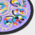 张家大院 中国风刺绣花杯垫家居中式圆形隔热创意民族风布艺刺绣手工艺品 紫色