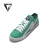 威龙圣堡（VERNON SABIN）维斯潮牌拼接超纤鞋耐磨低帮情侣款板鞋 绿拼白 36