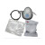 防毒面具 PM2.5防雾霾面具面罩 防异味甲醛防装修喷漆防护 防厨房油烟 防化学品口罩 3M1201防毒面具一套